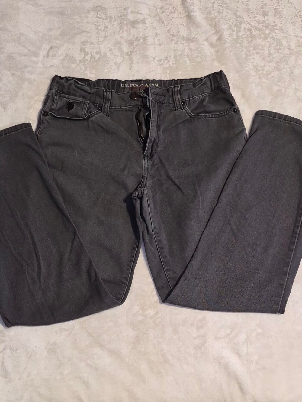 U.S. Polo Assn. Charcoal Black Casual Jeans